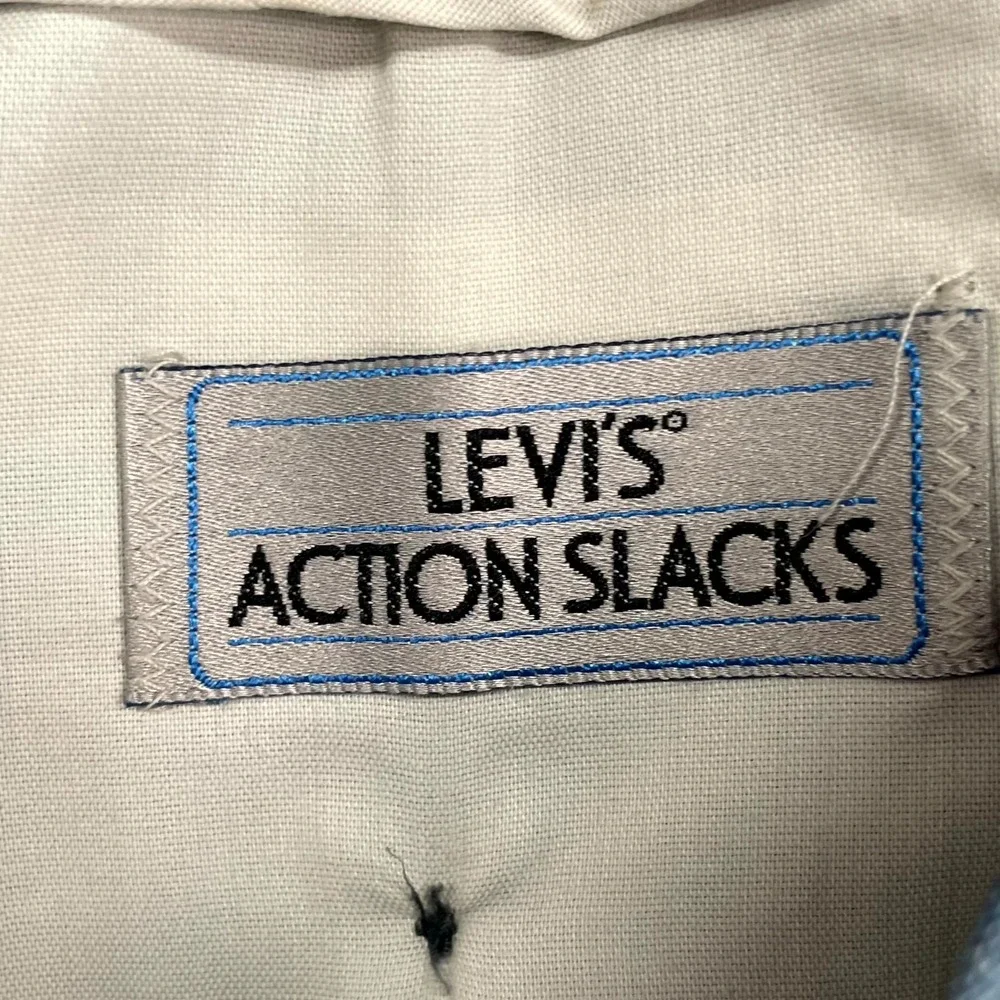 Vintage Levi's Action Slacks Men 34x30* Blue Classic Business Career Dress Pants